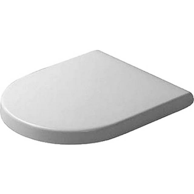 Duravit Starck 3ÃÂHinges Stainless Steel 0063810000ÃÂToilet Seat with Lid, White
