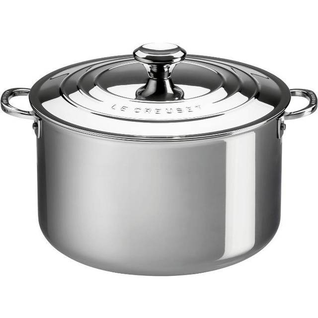 Le Creuset Signature Stainless Steel Stockpot with Lid 24cm