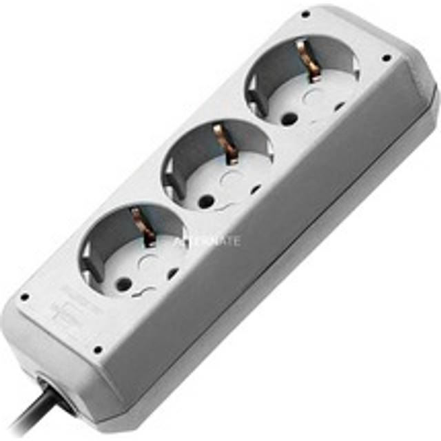 Brennenstuhl eco line power strip 3 outlets white without switch