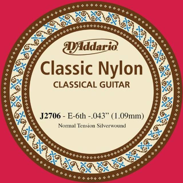 Classic Nylon E 6th Silver Normal Classical String