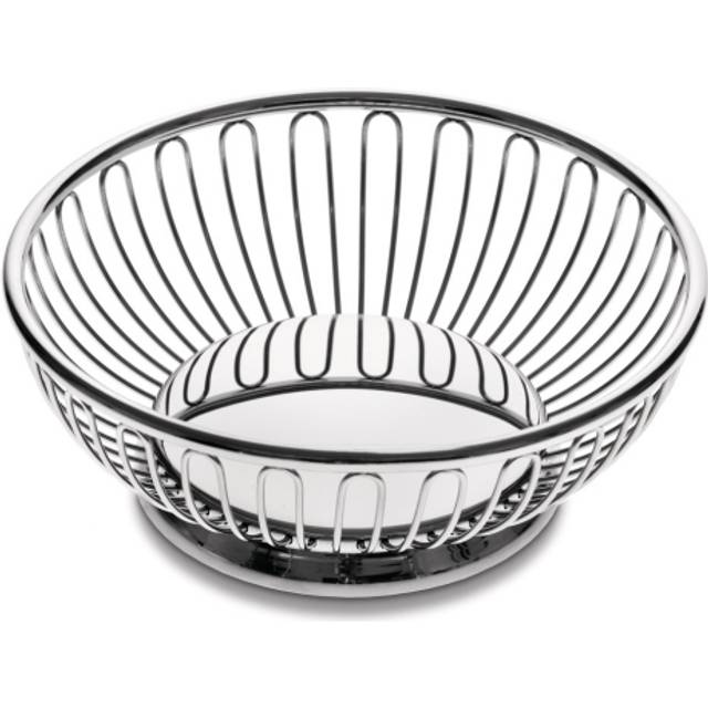 Alessi - 826 Wire Basket Ø24.5cm - edelstahl/glänzend poliert/H 8,5cm / Ø 24,5cm - stainless steel (25.0 x 25.0 x 9.2 x &#8960;24.5cm)
