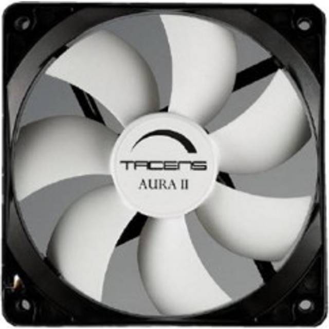 3AURAII - Computer fan (8cm, 10dB, 1500 RPM, Fluxus II technology, anti-dust system, 60,000h duration) black