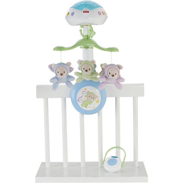 Fisher-Price leksak för spjälsängen, 3-i-1-projecktionsmobil, Butterfly Dreams speldosa med ljusprojektion för nyfödd till småbarn, CDN41