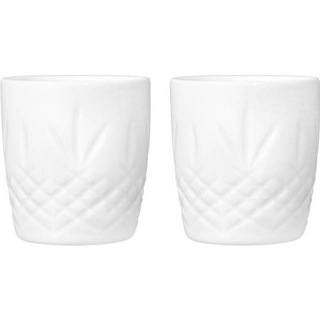 Frederik Bagger Crispy Mini Mugg 2 st. - NO_SIZE Muggar Utan Öra Från Magasin - White (NO_SIZE)