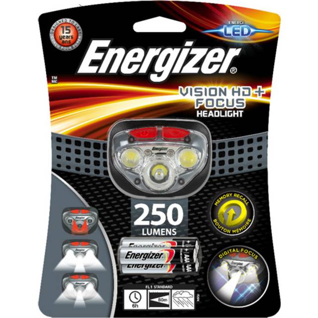 Energizer Vision HD+ Focus LED Pannlampa batteri 400 lm 50 h E300280700