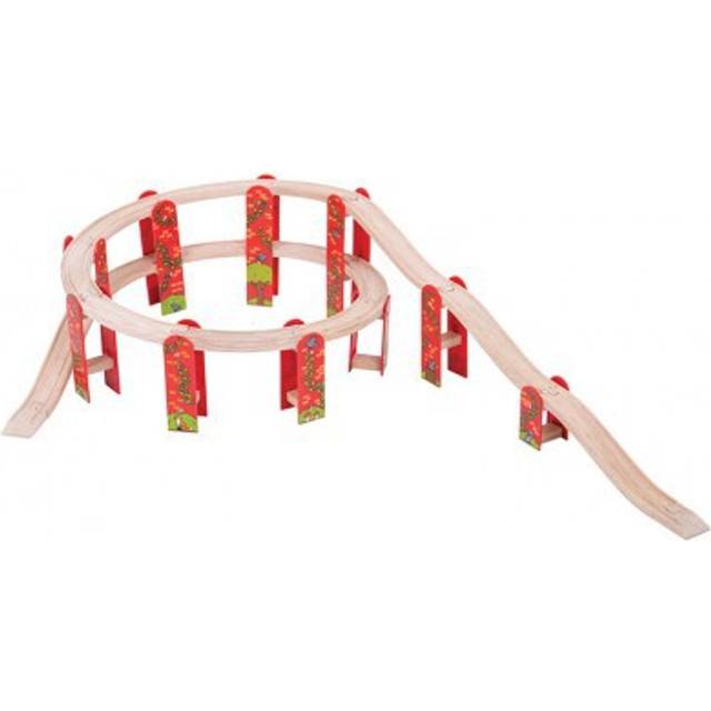 Bigjigs Toys Bigjigs Rail Wooden High Level Expansion Set, Multi