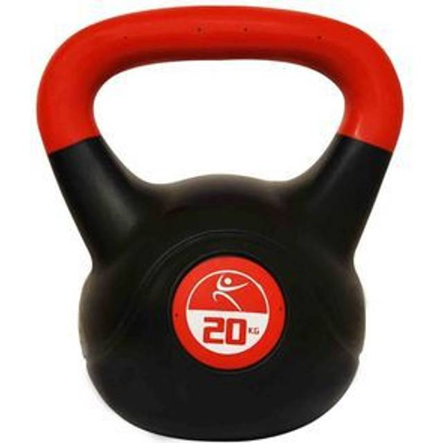LIFEFIT Vinyl kettlebells, svart, 20 kg