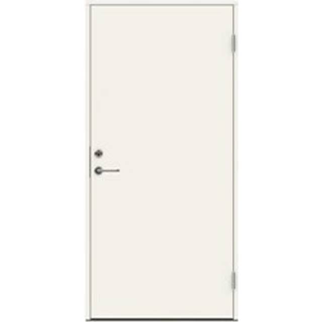 Ytterdörr Swedoor P-1200 Tät Vit NCS-S 0502-Y (standard) (9 x 21, Högerhängd)