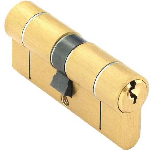 Smiths Locks - BS 1* Star Euro Double Cylinder Brass - 35 x 35mm