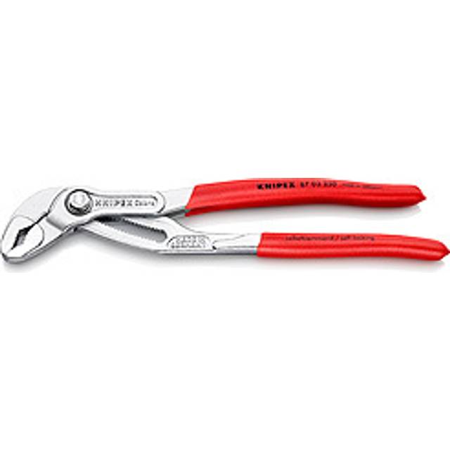 Knipex Cobra Hightech polygriptång förkromad, med plastöverdrag som ger säkert grepp 250 mm 87 03 250