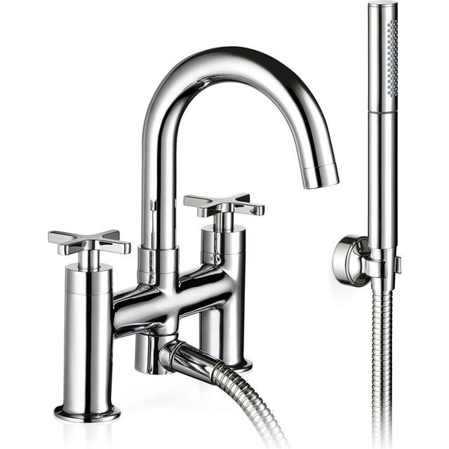 Mira Showers Revive Bath Shower Mixer Tap Chrome + Shower Head + Hose Deck Mount