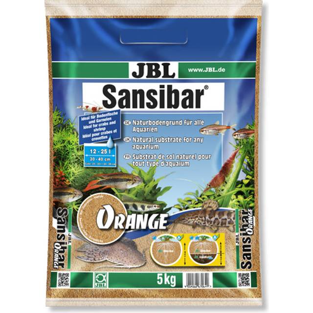 JBL Golvbotten orange för söt- och havsvatten akvarier, Zanzibar orange 5 kg, 67064