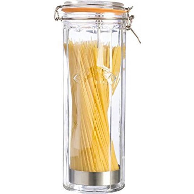 Kilner Facetted Glass Clip Top Tall Jar Capacity, 2.2 Litre