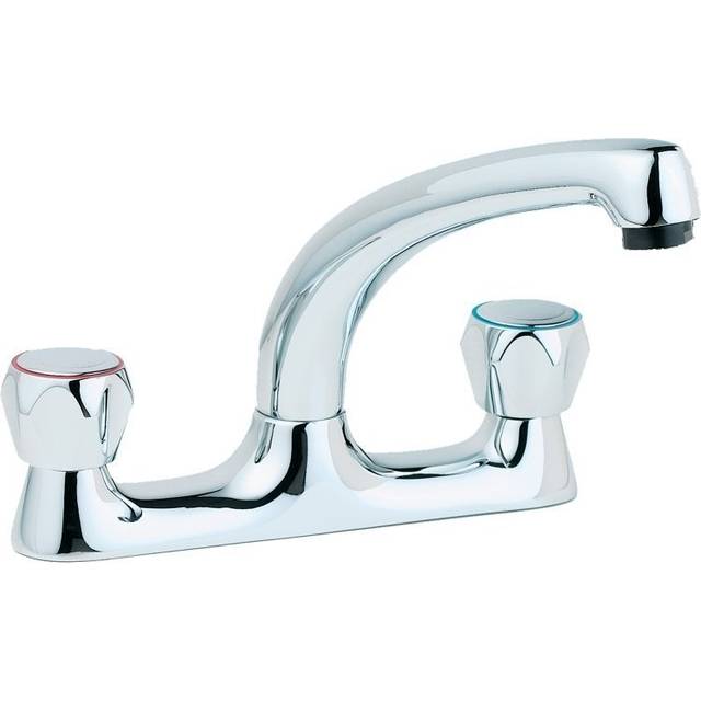 Deva Profile Chrome Deck Mounted Kitchen Sink Mixer Tap DCM105