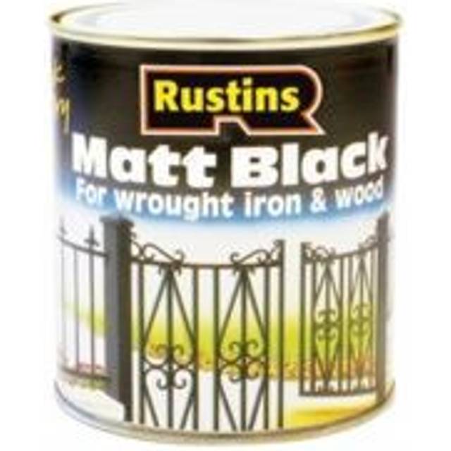 Rustins BLAM250 Matt Black Paint Quick Drying 250ml