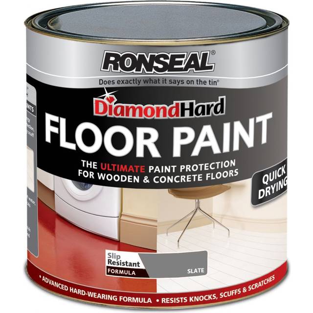 Ronseal Diamond Hard Floor Paint 750ml Slate