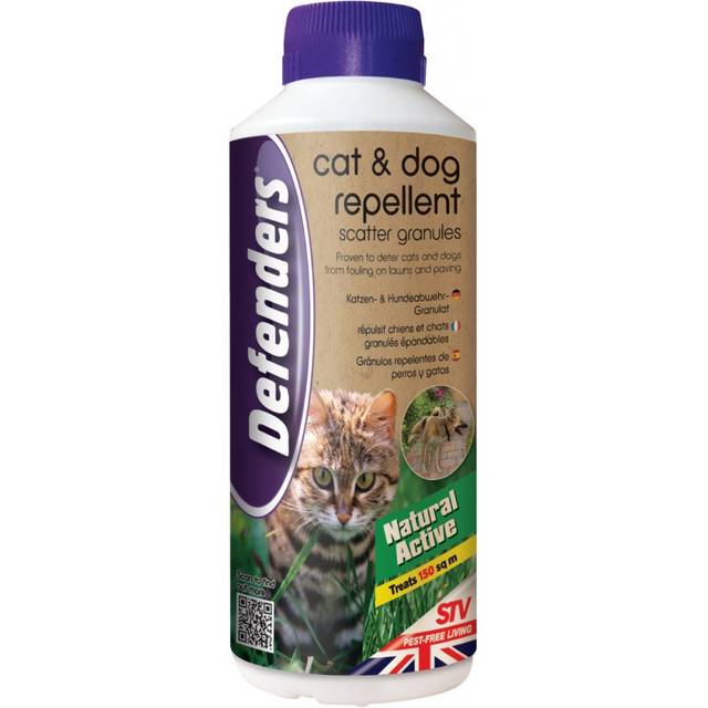 450g Cat Repellent Granules - Scatter Repeller Dog Stv Defenders Stv616 -  cat granules 450g scatter repeller dog repellent stv defenders stv616