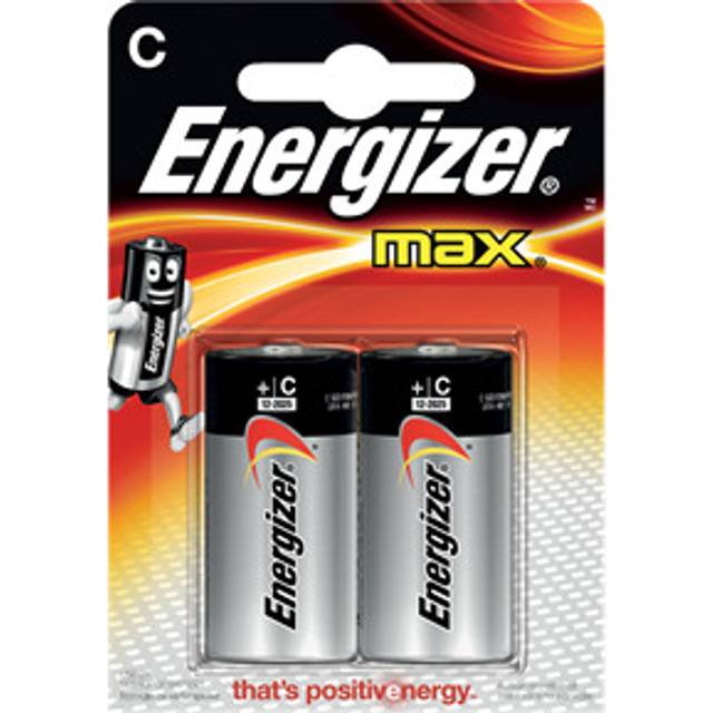 Energizer E300129500 Size C Alkaline Battery (Pack of 2)