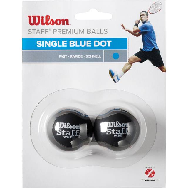 Wilson Squash-Ball, Staff, 2 stycken, gul II, svart, WRT617600