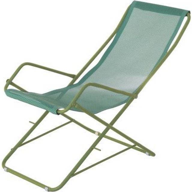 EMU - Bahama Deck Chair Antique Iron/Beige - Solstolar - Metall