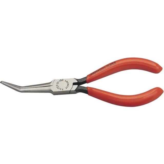 Knipex 31 21 160 SB Bent Needle Nose Pliers, 160mm