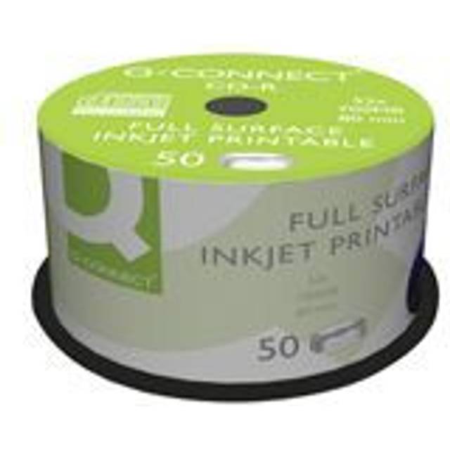 Q-Connect Inkjet Printable CD-R Discs 52x (50 Pack) KF18020