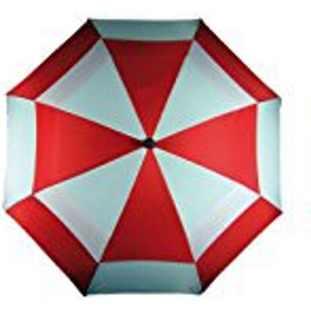 LONGRIDGE DELUXE 60'' WINDPROOF DUAL CANNOPY GOLF UMBRELLA - BLUE