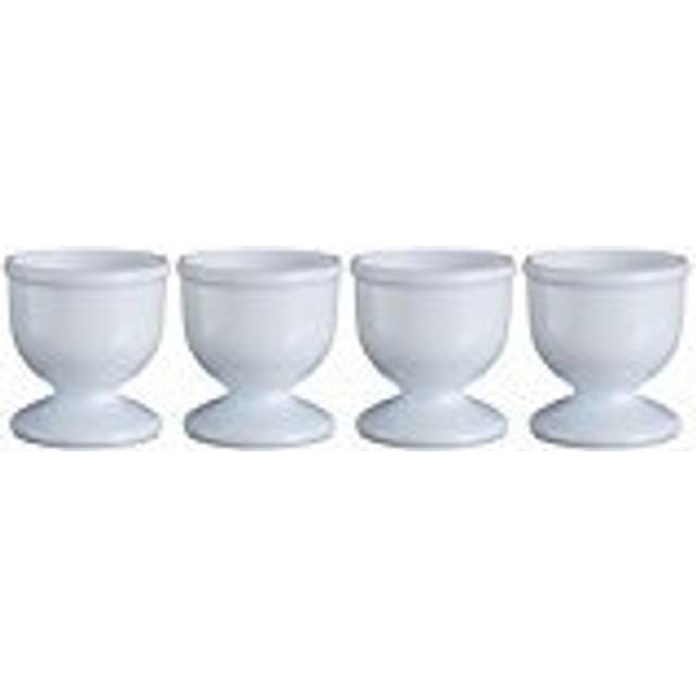 Chef Aid 4-piece Plastic Egg Cup Set, White - Set 4piece -  plastic egg set white chef aid 4piece cup