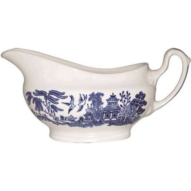 Churchill Blue Willow Gravy Boat, 340ml