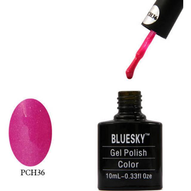 Gel Nail Polish, Hot Pink Sparkle Pch36, Candy Pink, Glitter, Shimmer,Sparkle Long Lasting, Chip Resistant, 10 ml (Requires Drying Under UV LED Lamp)
