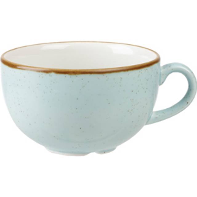 Churchill Stonecast Cappuccino Cup Duck Egg Blue 8oz (Pack of 12)