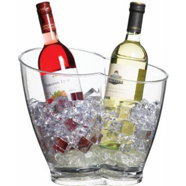 BarCraft Double Sided Drinks Cooler - Clear