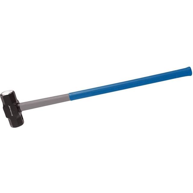 Silverline Sledge Hammer 10Lb Fibreglass Handle Club Lump Rubber Grip 719767 - One Size