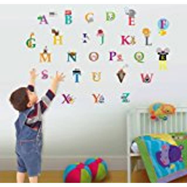 Walplus Alphabet Kids Bedroom Wall Stickers - Multi - 60 x 54cm