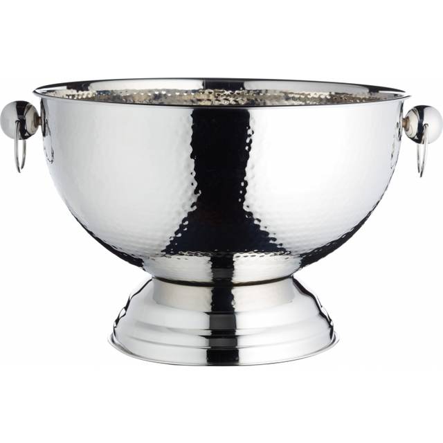 BarCraft Hammered Stainless Steel Champagne Bowl
