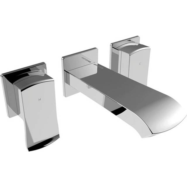 Bristan descent wmbf chrome wall mounted bath filler mixer tap ceramic discs