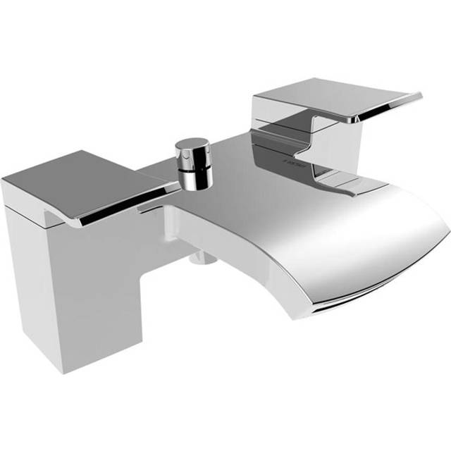 Bristan dsc bsm c descent bath shower mixer tap chrome + hose + shower head