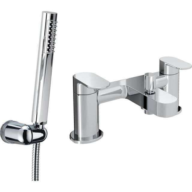 Deck Mounted Bath Shower Mixer - Chrome (12.4cm)