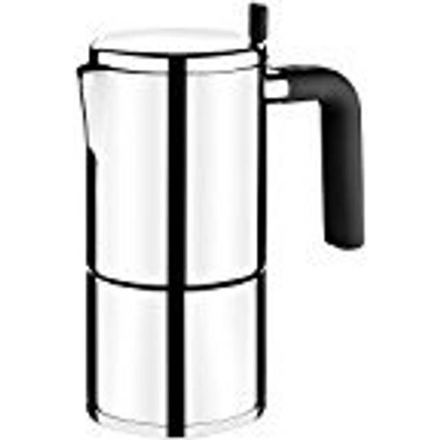 BRA Bali – kaffebryggare, rostfritt stål, 18/10, 4 koppar Modern 4 cups SILVER