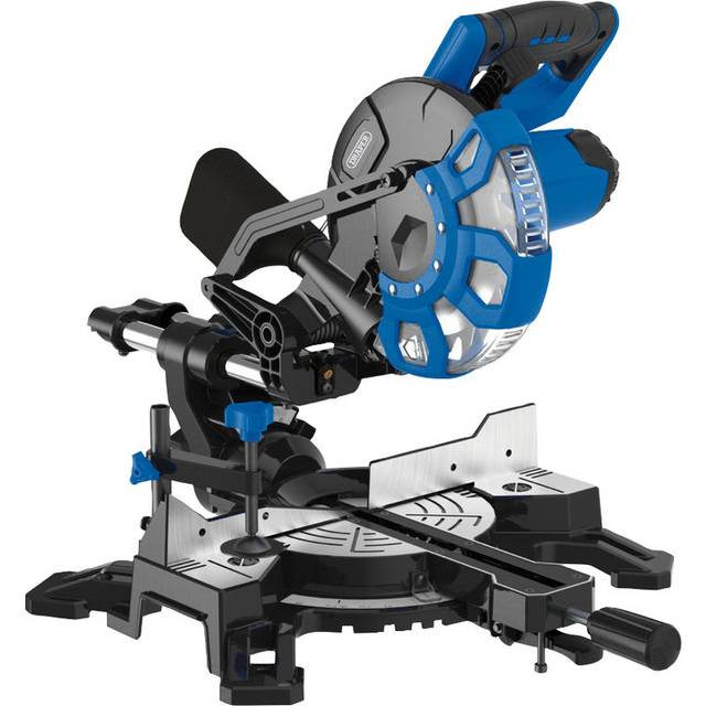 Sliding Compound Mitre Saw with Laser Cutting Guide, 210mm, 1500W