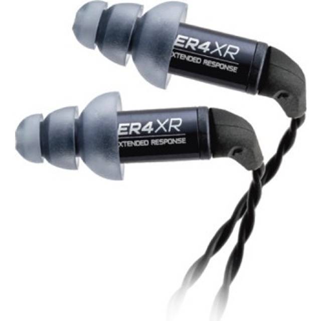 Etymotic ER4XR Extended Response, Ljudisolerande In-Ear Hörlurar med Utbytbar Kabel, Svart, En Storlek