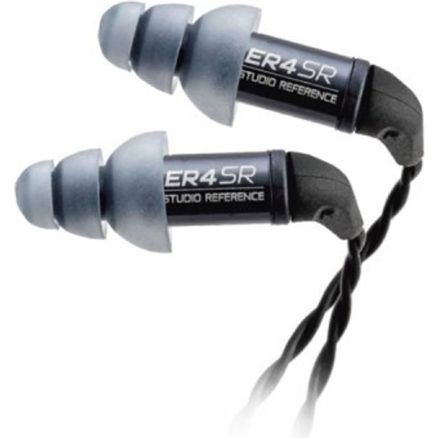 Etymotic ER4-SR studioreferens, ljudisolerande in-ear-hörlurar med utbytbar kabel, svart