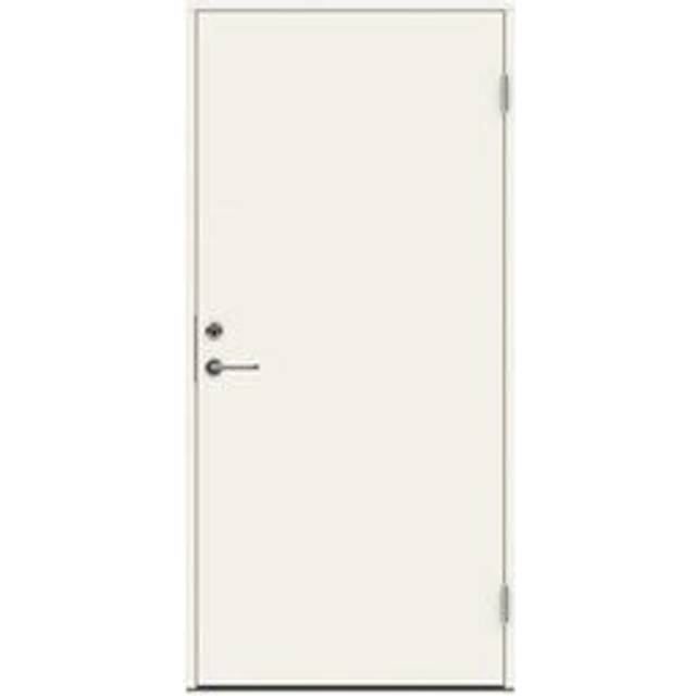 Ytterdörr Swedoor P-1200 Tät Vit NCS-S 0502-Y (standard) (9 x 21, Vänsterhängd)