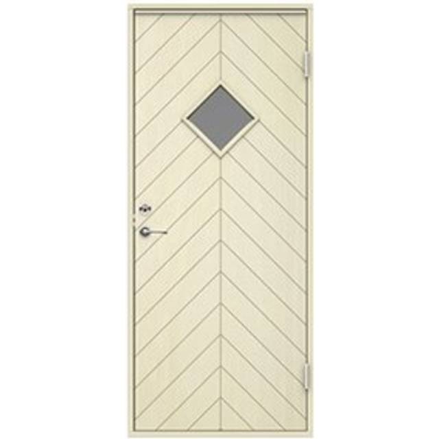 Varmförrådsdörr Swedoor Trysil Glas Obeh (9 x 19, Vänsterhängd)