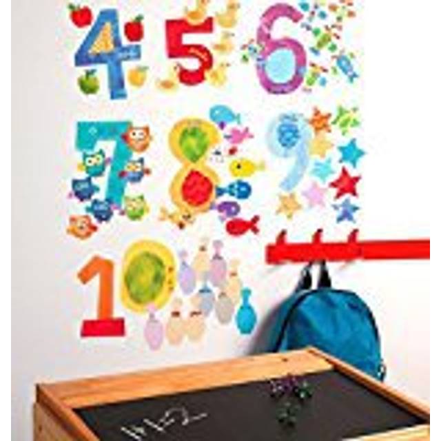 Wallies Counting Numbers Vinyl Decals  Assorted