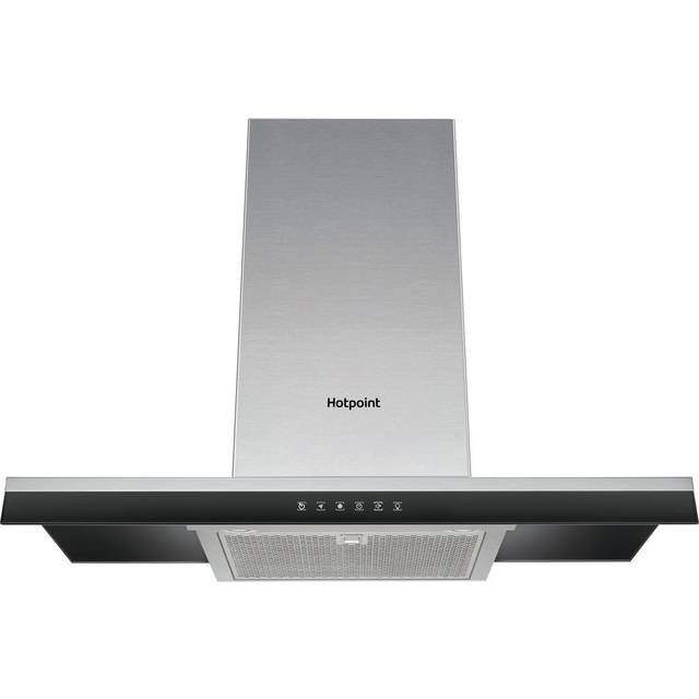 Hotpoint PHBG98LTSIX Shelf-style 90cm Chimney Cooker Hood Stainless Steel - Stainless steel