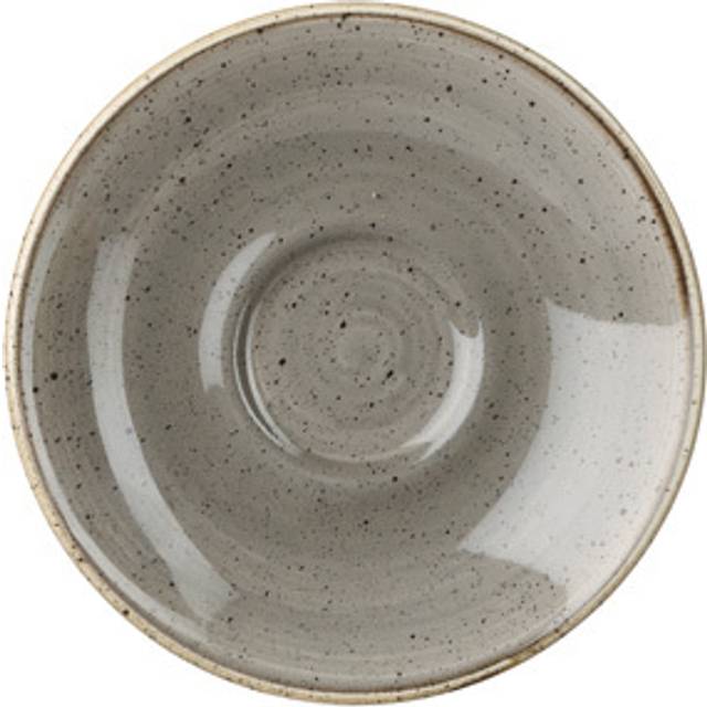 Churchill Stonecast Espresso Saucer Peppercorn Grey 118mm (Pack of 12)