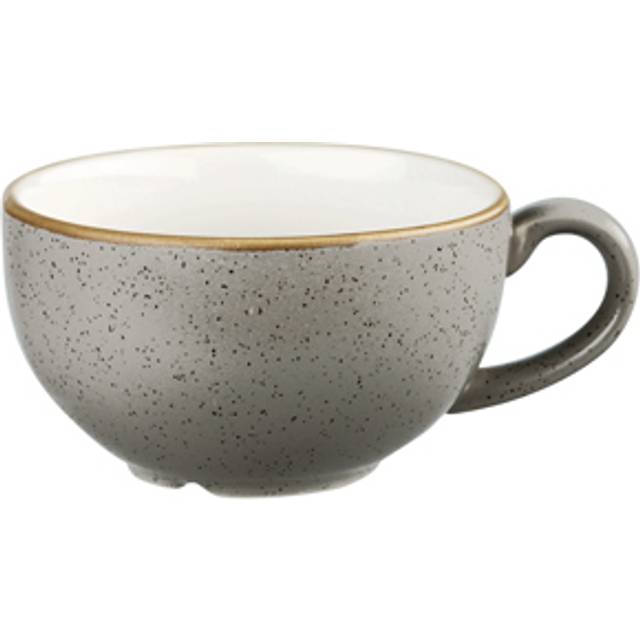 Churchill Stonecast Cappuccino Cup Peppercorn Grey 12oz (Pack of 12)