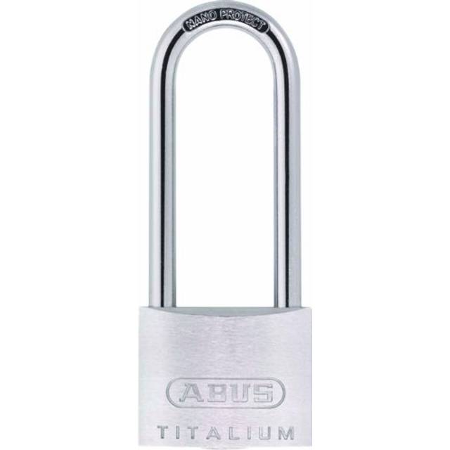 Abus 64TI/50HB80 Titalium Aluminium Alloy Long Shackle Key Padlock - 50mm
