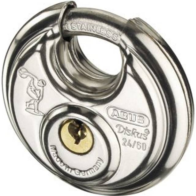 Abus Diskus Padlock 24/IB Bike Lock (60mm) in Silver